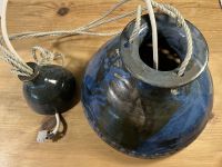 Hänge-Lampe aus Ton, blau-gemustert, Töpferware Bayern - Augsburg Vorschau