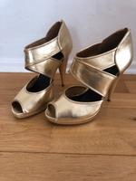 Goldene High Heels Pumps Gr 38 Bayern - Stadtbergen Vorschau