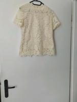 Spitzen Shirt von Shein Größe 38 cremefarben Nordrhein-Westfalen - Velbert Vorschau