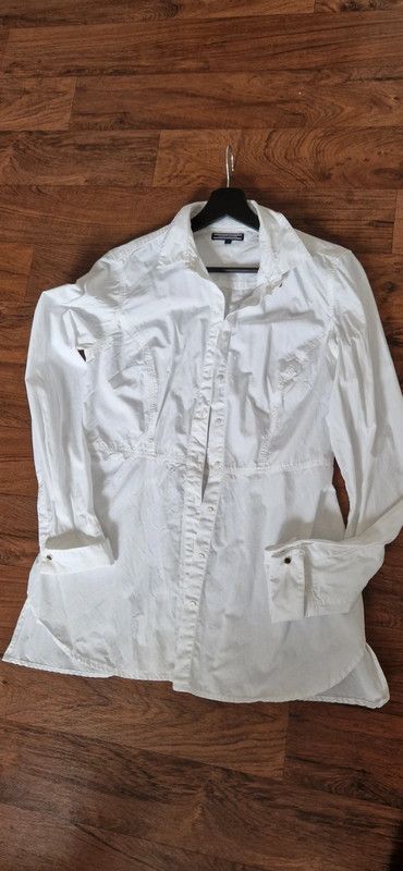Tommy Hilfiger Bluse Hemd M 38 weiß in Mauritz