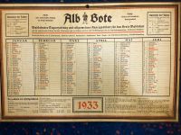 Wandkalender 1933 Baden-Württemberg - Waldshut-Tiengen Vorschau