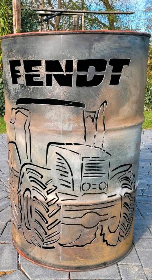 Feuertonne Brenntonne 200l Trecker Fendt Plancha Bauernhof Rost in Ahlerstedt