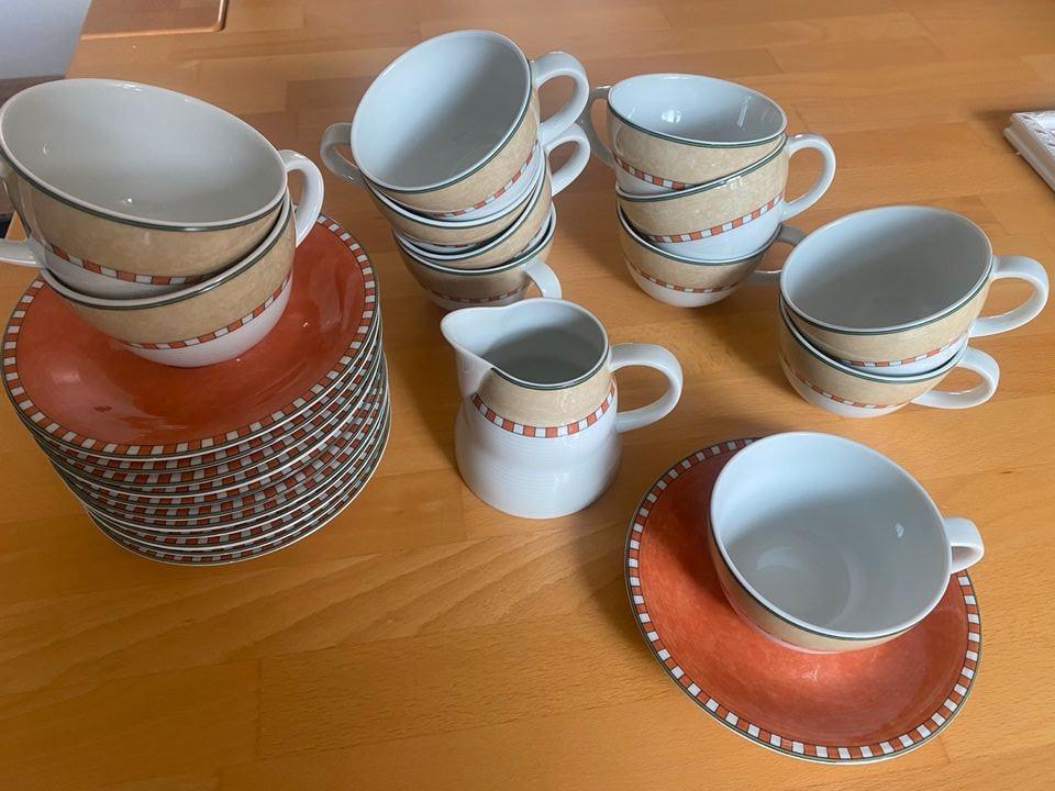Villeroy & Boch Gallo Design Tassen und Unterteller Kaffeegedeck in Graben-Neudorf