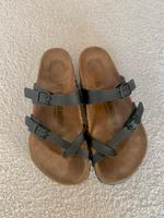 Birkenstock Mayari Zehentrenner Birkoflor Echtleder Leder Schwarz Brandenburg - Templin Vorschau