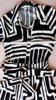 langes Sommerkleid S tolles Muster schwarz weiß Sachsen - Chemnitz Vorschau