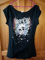 Fishbone New Yorker Emo Punk T-Shirt mit Totenkopf Bayern - Schrobenhausen Vorschau
