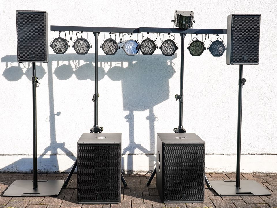 Musikanlage Lichtanlage PA Equipment mieten leihen DJ Hochzeit in Buchloe