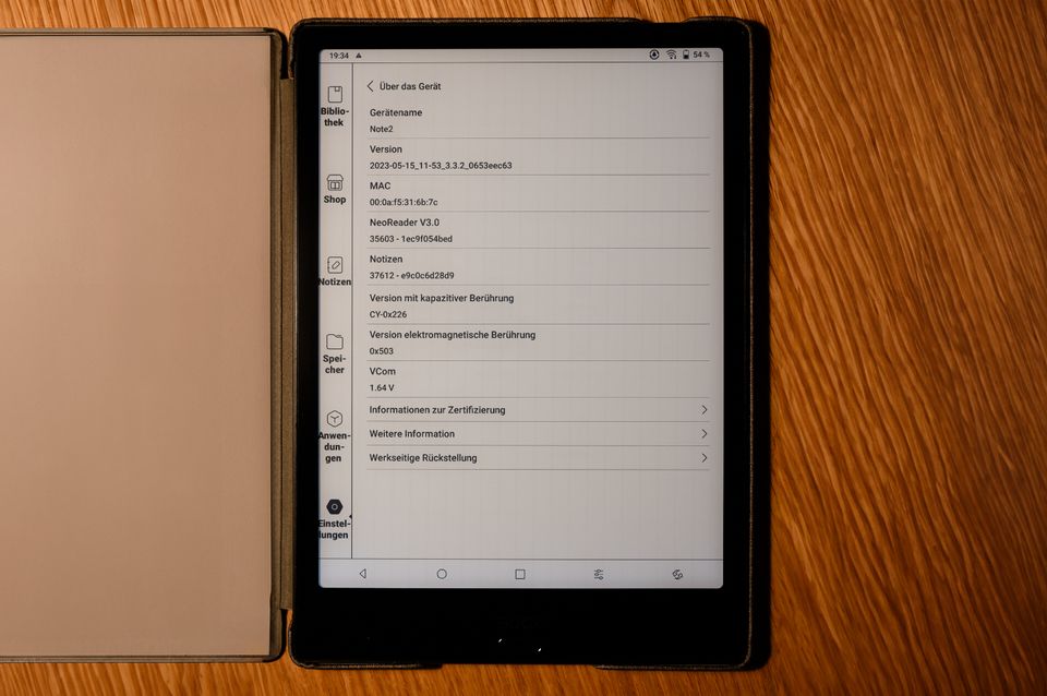 E-Ink Tablet | ONYX BOOX NOTE 2 | 64GB Speicher | Bücher, Notizen in Leverkusen