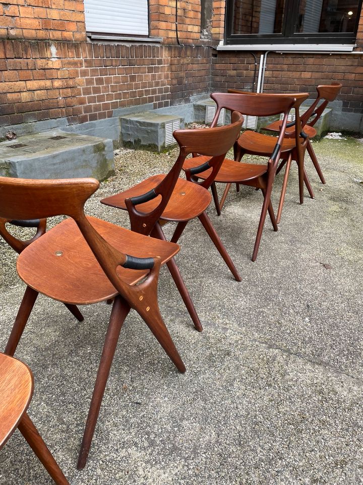 ◤ Esszimmerstühle Modell 71 von Arne Hovmand Olsen für Mogens Kold Stuhl Esstisch Teakholz Teak mid Century Vintage 50er 60er 70er Retro Esszimmer Dänisch Design Danish in Berlin