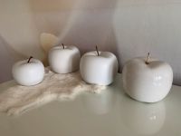 4x Deko Äpfel in weiß, sehr gut erhalten! Duisburg - Duisburg-Süd Vorschau
