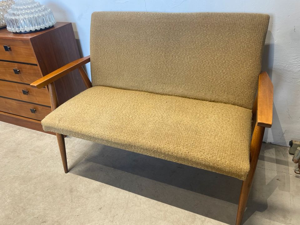 Zweier Bank Sofa Couch Schuhschrank Kommode Lampe 60er 70er in Bonn