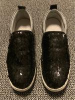 SOCCX Pallietten Schuh Leder Schwarz Gr. 40 Rostock - Toitenwinkel Vorschau