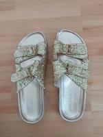 Miss Sixty Sandale Sandalette Glitzer Gold Hessen - Wiesbaden Vorschau
