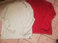2 Pullover, Beige, rot, Gr. L Sachsen - Lichtenau Vorschau