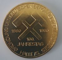 DDR Medaille FDGB Industriegewerkschaft Bergbau Energie 1990Halle Sachsen-Anhalt - Zeitz Vorschau