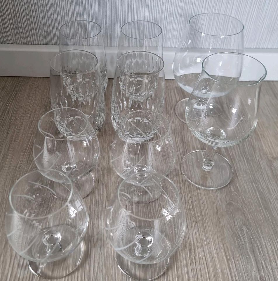 10-tlg *Gläser, Schwenker, Kristall Gläser in Simmern