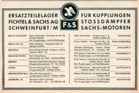 Fichtel & Sachs Werbung Reklame-Anzeige - Vintage-Deko 1954 Baden-Württemberg - Steinen Vorschau