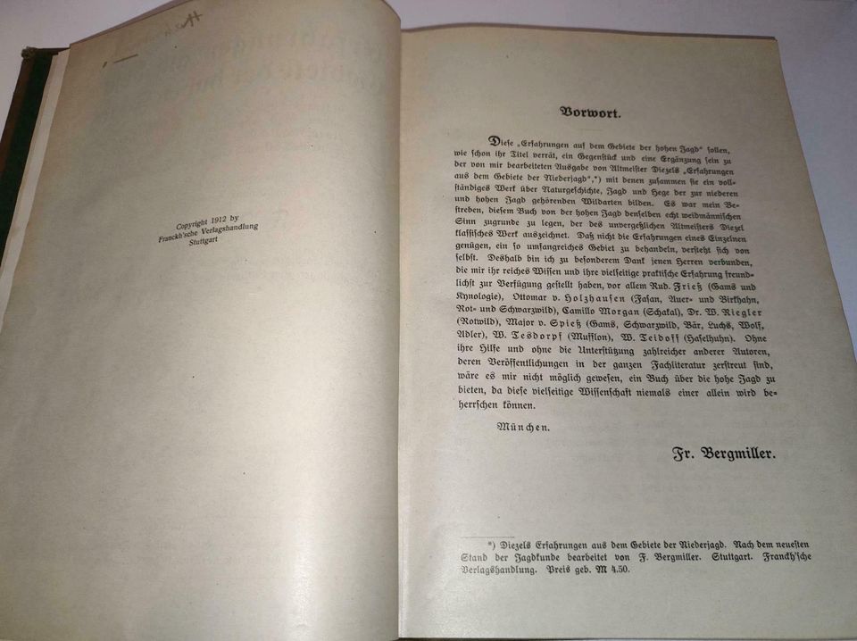 Erfahrungen auf dem Gebiete der hohen Jagd 1912 in Floh-Seligenthal-Kleinschmalkalden