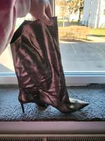 Neue Leder Stiefel  Zara 39 gold Bayern - Memmingen Vorschau