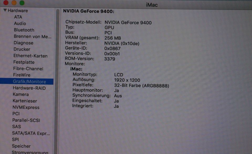 iMac 24 Zoll Anfang 2009, Core2Duo 2,66 MHz, Geforce 9400, 4GB Ra in Würzburg