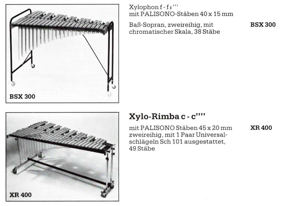 suche SONOR Xylo-Rimba XR 400 Xylophon/Marimba Palisono Acryl in Bamberg