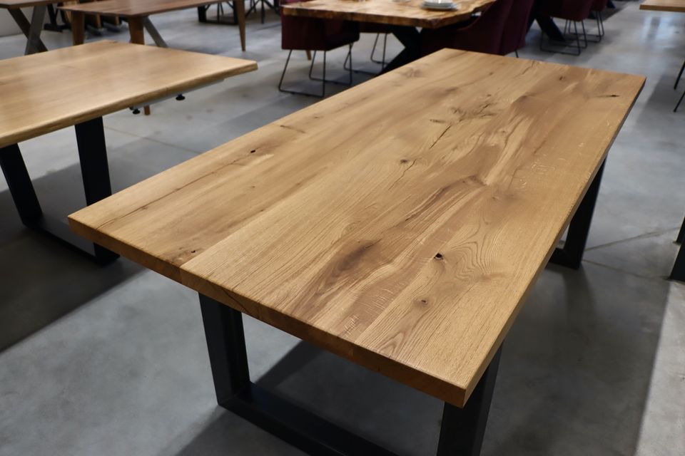 Tisch aus Eiche Massivholztisch Esstisch Konferenztisch 200x90cm in Monheim am Rhein
