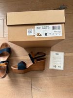 UGG Gr. 39 / 6 cognac/blau voll Leder Keil-Sandalen Nordrhein-Westfalen - Marl Vorschau