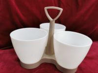 Tupperware altes Modell 3 Schalen mit Halter gut erhalten Nordrhein-Westfalen - Ruppichteroth Vorschau