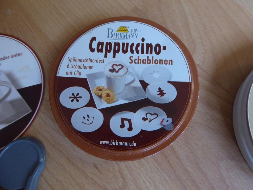 6 Cappuccino Schablonen, Birkmann, spülmaschinenfest in Osnabrück