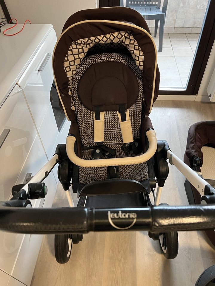 Teutonia Kinderwagen mit Maxi Cosi Joie , Gebraucht in Garching an der Alz