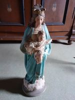 Madonna Gipsfigur, Maria mit Jesuskind 33 cm, Heiligenfigur Bayern - Massing Vorschau