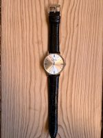Original Wempe Quarz Armbanduhr mit echtem schwarzen Lederarmband Berlin - Wilmersdorf Vorschau