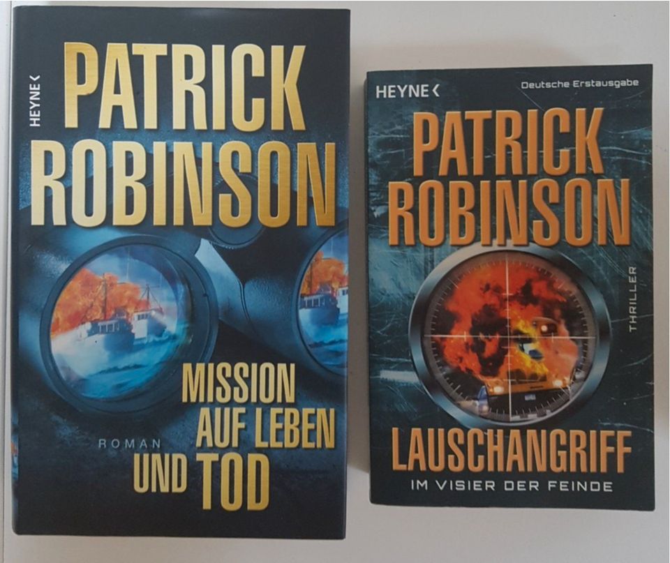 „Mission auf Leben & Tod“ + „Lauschangriff“ (Patrick Robinson) in Klein Trebbow