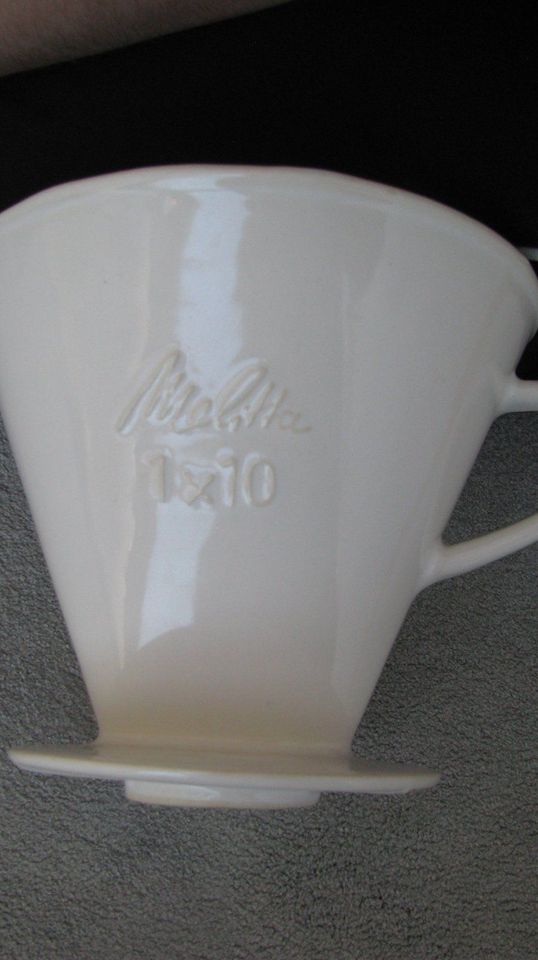 XXL Melitta Filter 1 x 10 - Porzellan / 1-Loch - Rarität - in Efringen-Kirchen