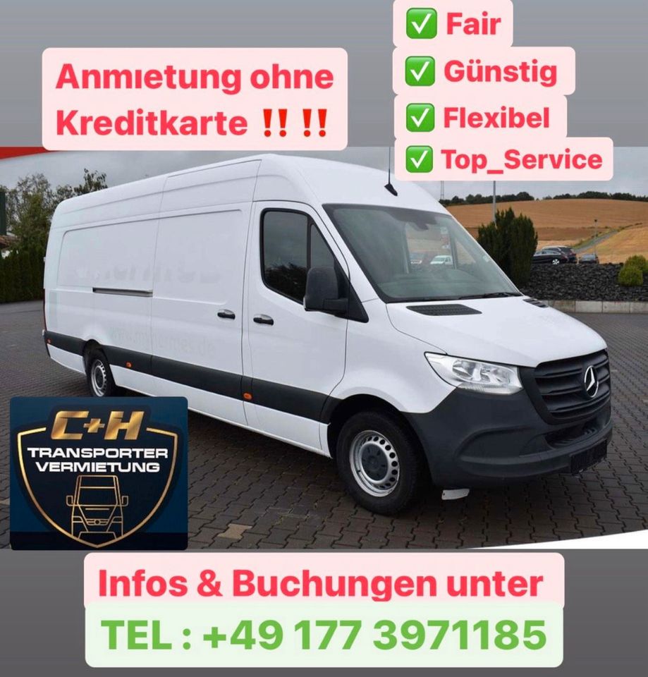 Transporter Vermietung /  Mieten  vermieten C&H ✅✅✅ in Mülheim (Ruhr)