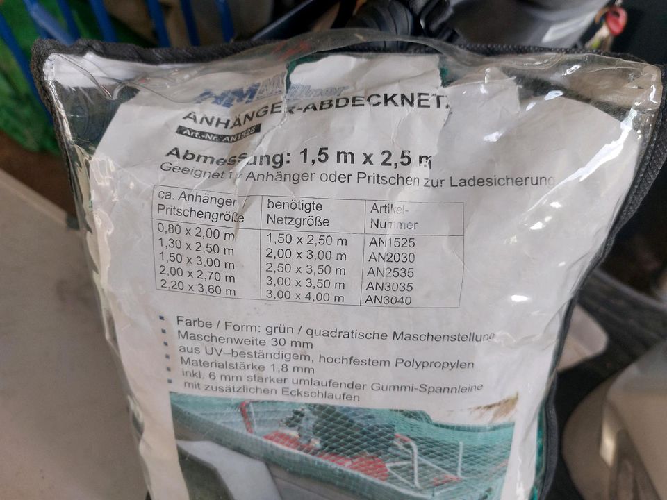 Anhänger - Abdecknetz in Borken