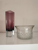 Vase Vintage 50er 60er Jahre lila Glas, Schale Vintage Glas Hessen - Bensheim Vorschau