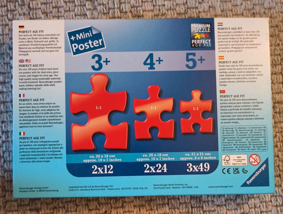 Kinder Puzzle PawPatrol 3x49 Teile in Rötgesbüttel