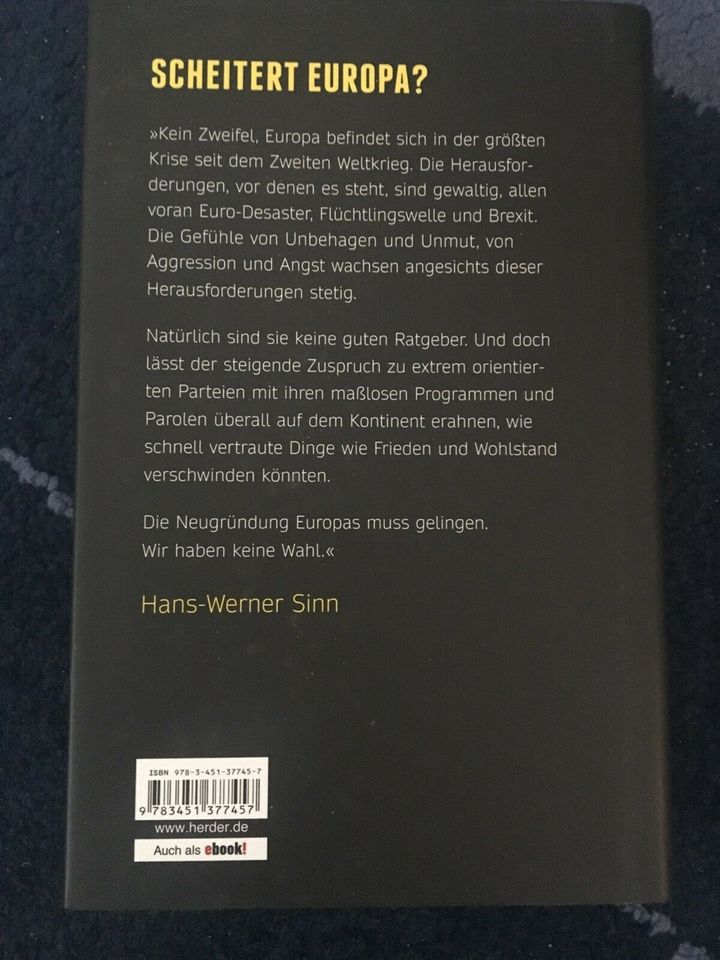 Buch Der schwarze Juni, Hans-Werner Sinn in Hofheim am Taunus
