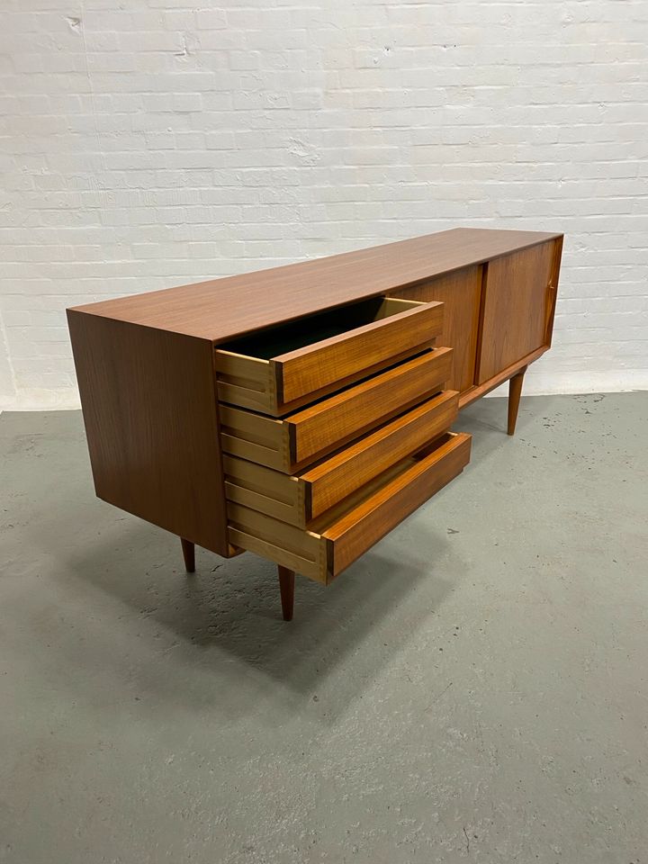 ◤ Omann Jun Sideboard Danish Design 60er mid Century anrichte Schrank lowboard Teak Teakholz Dänemark dänisch 60er Kommode in Berlin