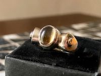 Charmanter Vintage Ring Silber 925 mit Citrin Cabochon Gr.55 Nordrhein-Westfalen - Oberhausen Vorschau