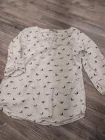 Bluse Blusenshirt Schlupfbluse comma Gr M dreiviertel arm Vögel Stuttgart - Feuerbach Vorschau