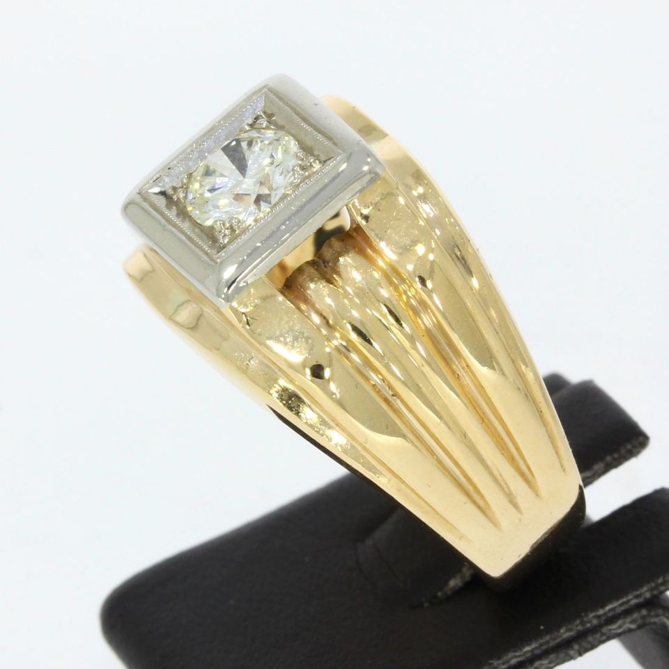 Wert: 4390,- Brillant 0,7ct Goldring 14K 585 bicolor pdddd 29593 in Düsseldorf