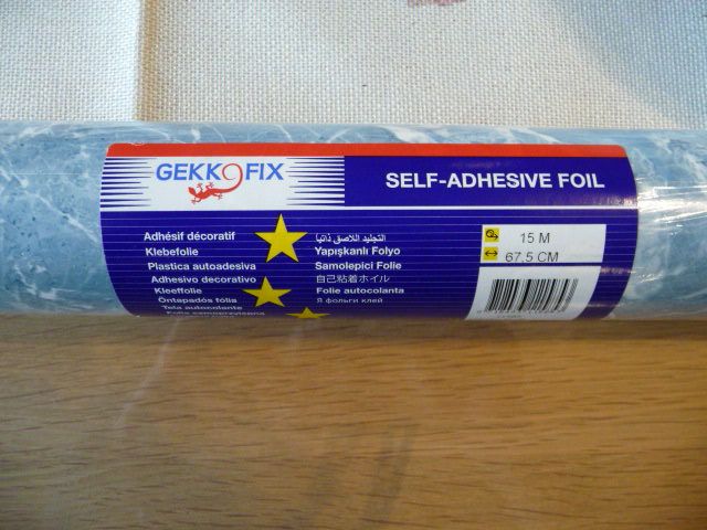 GEKKOFIX Möbelfolie 15m x 67,5cm in Marmoroptik Arezzo blau in Halle (Westfalen)