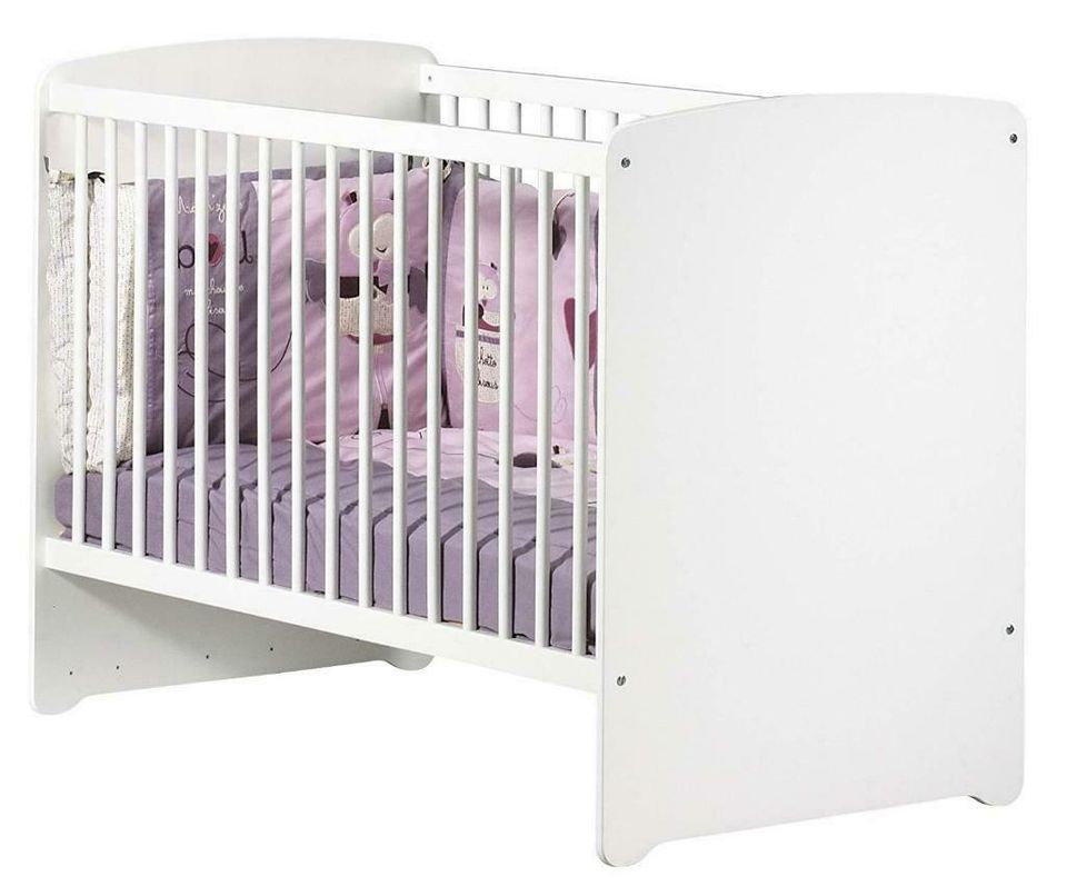 Baby Price New Basic Babybett 3 Positionen weiß 120 x 60 cm in Nettetal