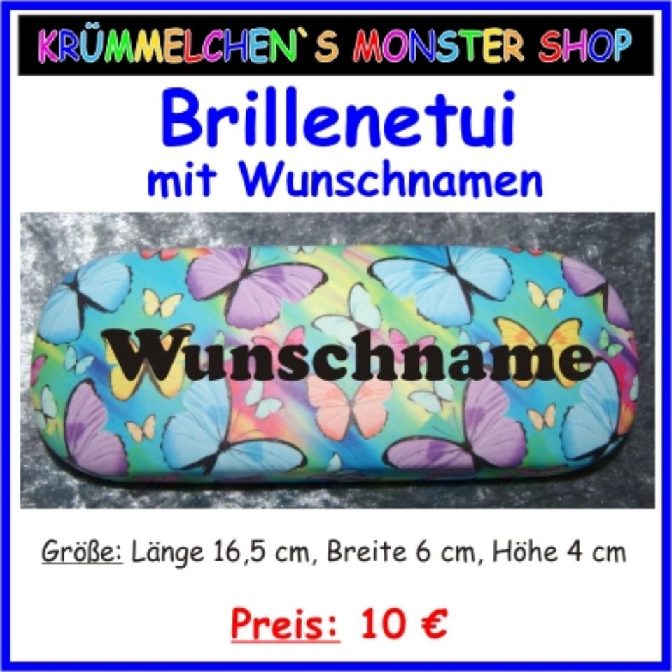 buntes Brillenetui - Brillen Box - personalisiert ⭐ Wunschname ⭐ in Riegelsberg