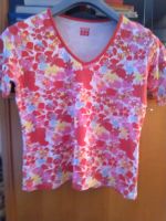 Buntes Shirt rot rosa floral Blumenmuster 44 46 XXL Berlin - Wilmersdorf Vorschau