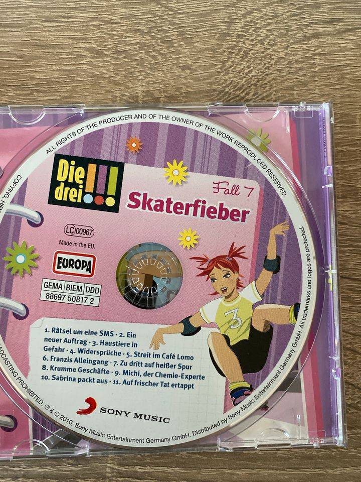 Die drei !!! Ausrufezeichen nr. 7 Hörspiel CD Skaterfieber in Niederzier