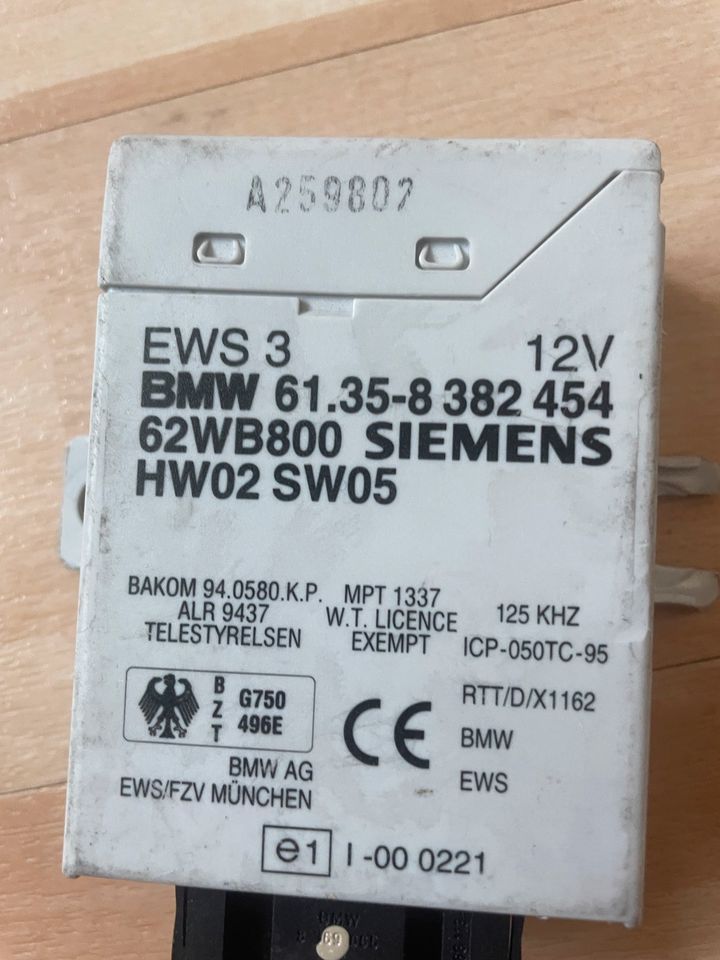 BMW E36 EWS 3 Steuergerät 8382454 62WB800 in Bergneustadt