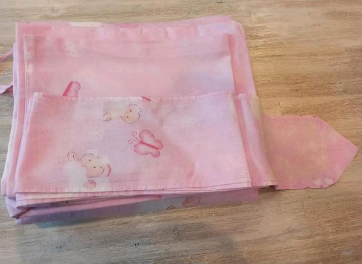 Zöllner Gitterbettset Rosa Bett 70x14cm Kinder Bettwäsche in Essen